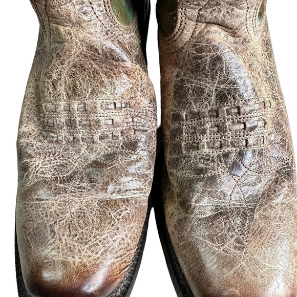 Tony Lama women's VF 6027 Vaquero Western SHORTY Boot leather Square toe… - Picture 7 of 12